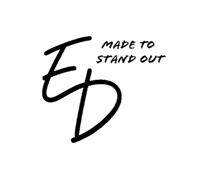 Black ED logo on cap