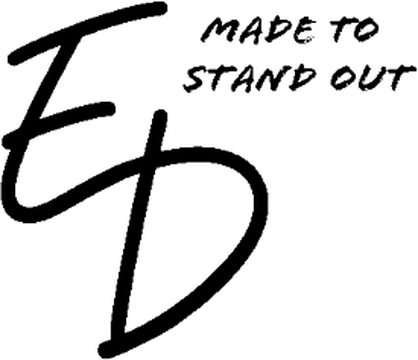 Black ED Made to Stand Out front logo