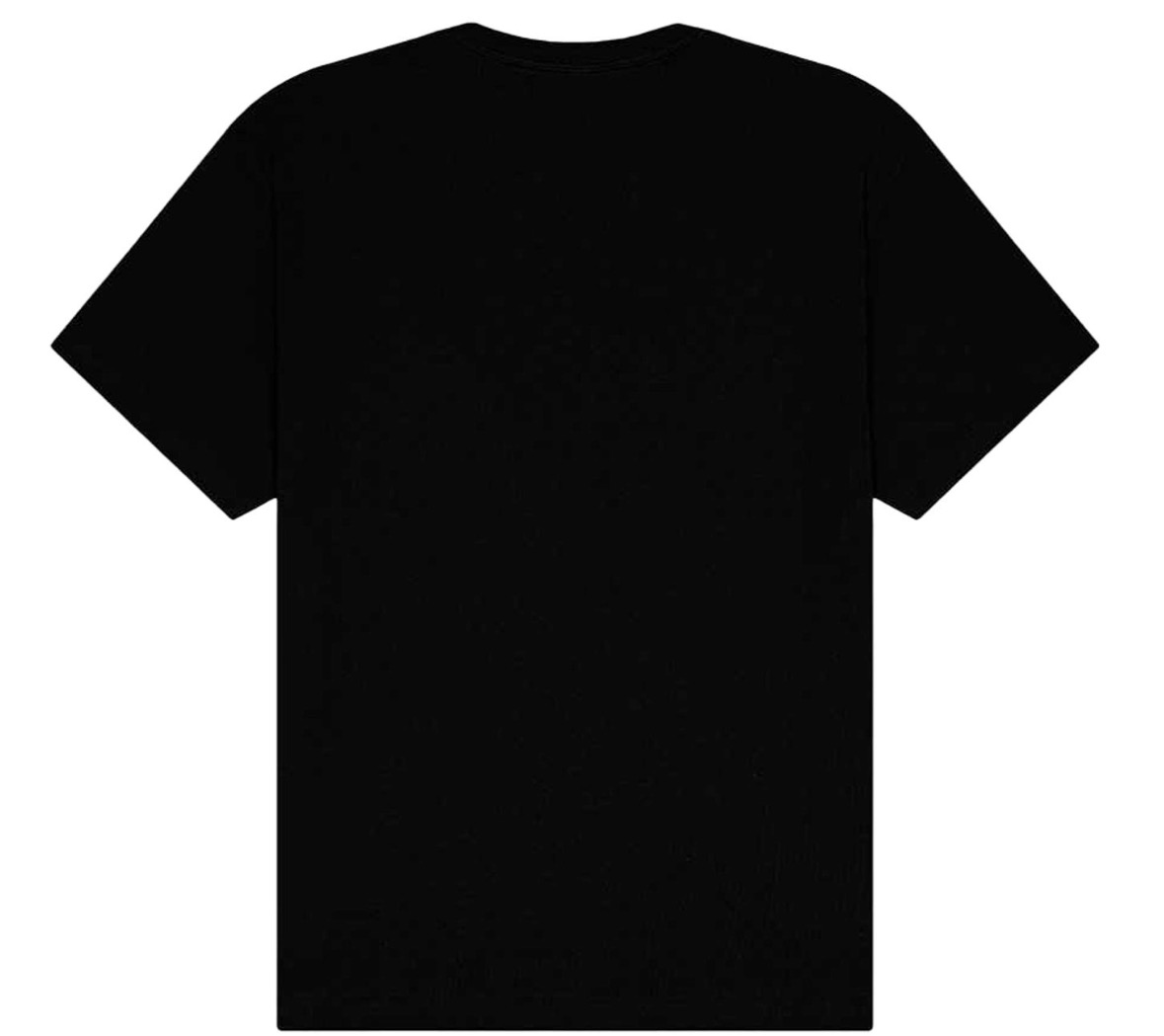 Black adult heavyweight T-shirt back